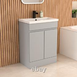 Nes Home Bath Screen Shower White Doors Vanity Toilet Matte Black Taps