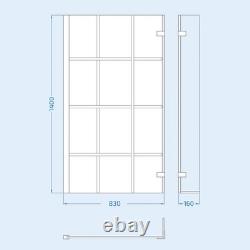 Nes Home Bath Screen Shower White Doors Vanity Toilet Matte Black Taps