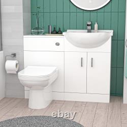 Nes Home Bath With Shower Mixer, Screen, Basin Vanity, BTW Toilet and Tap Suite