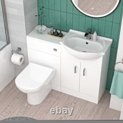 Nes Home Bath With Shower Mixer, Screen, Basin Vanity, BTW Toilet and Tap Suite