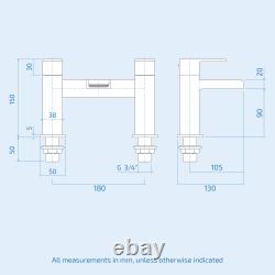 Nes Home Bath With Shower Mixer, Screen, Basin Vanity, BTW Toilet and Tap Suite