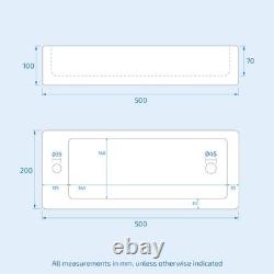 Nes Home Compact Basin Combined 2-in-1 Back to Wall Toilet and WC Unit