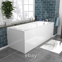 Nes Home Dark Grey 500mm PVC 2 Drawers Vanity WC Unit BTW Toilet and Bath Set
