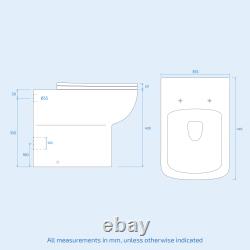 Nes Home Matte Grey RH 1100mm Vanity Cabinet Basin Sink & Rimless BTW Toilet