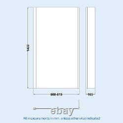 Nes Home RH Basin Cabinet WC Unit BTW Toilet L Shape RH Bath & Panel Screen