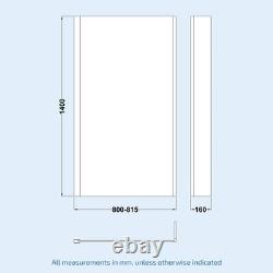 Nes Home RH Basin Cabinet WC Unit L Shape Bath BTW Toilet & Panel Screen