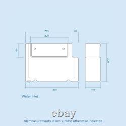 Nes Home RH Basin Cabinet WC Unit L Shape Bath BTW Toilet & Panel Screen