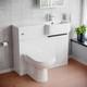 Nes Home Rh Freestanding Basin Vanity Unit With Black Handles Wc Unit & Toilet