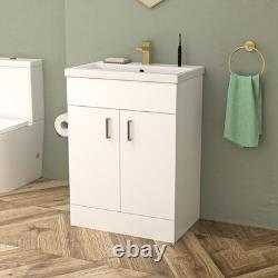 Nes Home Round Shower Bath Basin Vanity Toilet Set Brushed Brass Taps