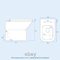 Nes Home Steel Grey Basin Vanity Cabinet, WC Unit & Rimless Back To Wall Toilet