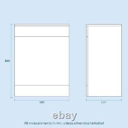 Nes Home White 1000 mm Drawer Vanity Unit and Back To Wall Toilet with WC Unit