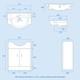 Nes Home White 1050mm Vanity Basin Wc Unit & Back To Wall Toilet Flat Pack