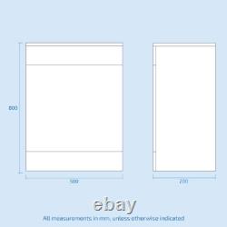 Nes Home White L-Shaped RH Shower Bath Basin Vanity Unit with WC & BTW Toilet