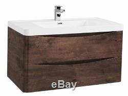 New High Quality Modern Chestnut Bathroom Units Furniture Cabinet Sink Vanity WC