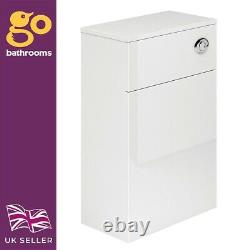 Newton Gloss White Bathroom WC Back To Wall Toilet Unit With Concealed Cistern