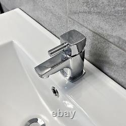 Nicky 600mm or 800mm Floorstanding Vanity Sink Unit & Close Coupled Toilet Suite