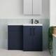 Nuie Arno 1100 Floorstanding Basin Vanity Wc Unit Back To Wall Pan Black Handle