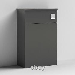 Nuie Arno Back to Wall WC Unit 500mm Wide Gloss Grey