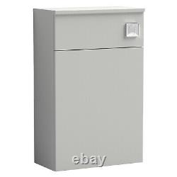 Nuie Arno Back to Wall WC Unit 500mm Wide Gloss Grey Mist