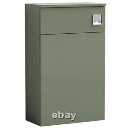Nuie Arno Back to Wall WC Unit 500mm Wide Satin Green
