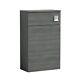 Nuie Arno Compact Anthracite Woodgrain Back To Wall Wc Unit 500x260mm Modern