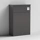 Nuie Arno Compact Back To Wall Wc Unit 500mm W X 200mm D Gloss Grey