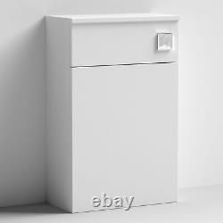 Nuie Arno Compact Back to Wall WC Unit 500mm W x 260mm D Gloss White