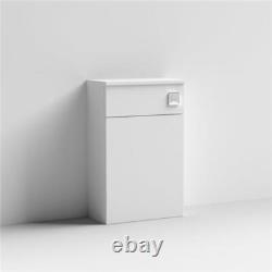 Nuie Arno Compact Back to Wall WC Unit 500mm W x 260mm D Gloss White