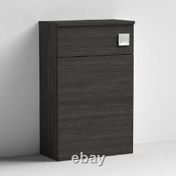 Nuie Arno Compact Back to Wall WC Unit 500mm W x 260mm D Hacienda Black