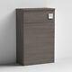Nuie Arno Compact Back To Wall Wc Unit &cistern 500mm Wx260mm D-brown Grey Avola