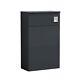 Nuie Arno Compact Charcoal Matt Back To Wall Wc Unit 500x260mm Modern Bathroom