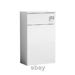 Nuie Arno Compact Gloss White Back to Wall WC Unit 500x260mm Modern Bathroom