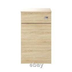 Nuie Athena 500mm Natural Oak Back to Wall WC Toilet Unit Modern Bathroom BTW