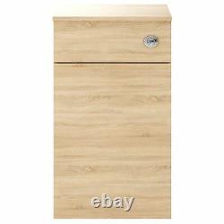Nuie Athena Back to Wall WC Toilet Unit 500mm Wide Natural Oak