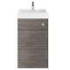 Nuie Athena Toilet And Basin Combination Unit 500mm Wide Brown Grey Avola