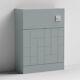 Nuie Blocks Back To Wall Wc Unit 600mm Wide Satin Grey