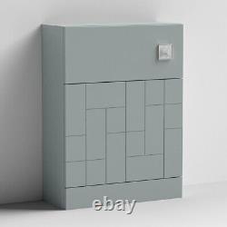 Nuie Blocks Back to Wall WC Unit 600mm Wide Satin Grey