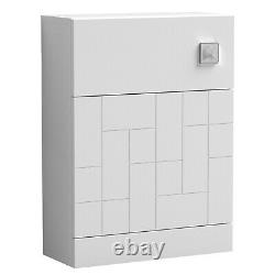 Nuie Blocks Back to Wall WC Unit 600mm Wide Satin White