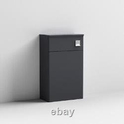 Nuie Classique Back to Wall WC Toilet Unit 500mm Wide Satin Anthracite