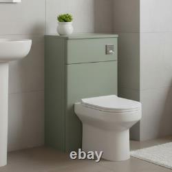 Nuie Classique Back to Wall WC Toilet Unit 500mm Wide Satin Green