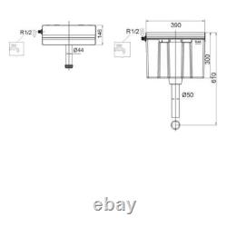 Nuie Classique Back to Wall WC Toilet Unit 500mm Wide Satin Grey