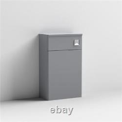 Nuie Classique Back to Wall WC Toilet Unit 500mm Wide Satin Grey