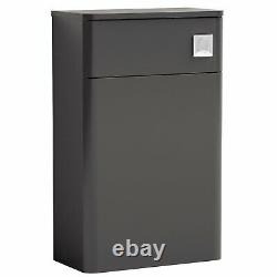Nuie Core Back to Wall WC Toilet Unit 500mm Wide Gloss Grey