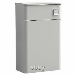Nuie Core Back to Wall WC Toilet Unit 500mm Wide Gloss Grey Mist