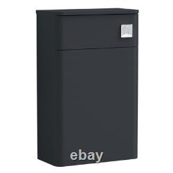 Nuie Core Back to Wall WC Toilet Unit 500mm Wide Satin Anthracite