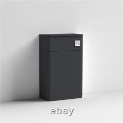 Nuie Core Back to Wall WC Toilet Unit 500mm Wide Satin Anthracite