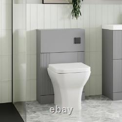 Nuie Deco Back to Wall WC Unit 500mm Wide Satin Grey