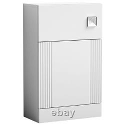 Nuie Deco Back to Wall WC Unit 500mm Wide Satin White