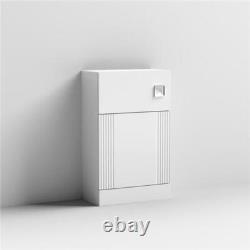 Nuie Deco Back to Wall WC Unit 500mm Wide Satin White