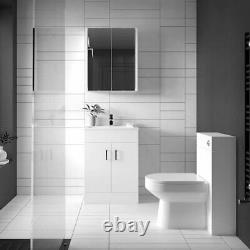Nuie Design Back to Wall WC Toilet Unit 500mm Wide Gloss White
